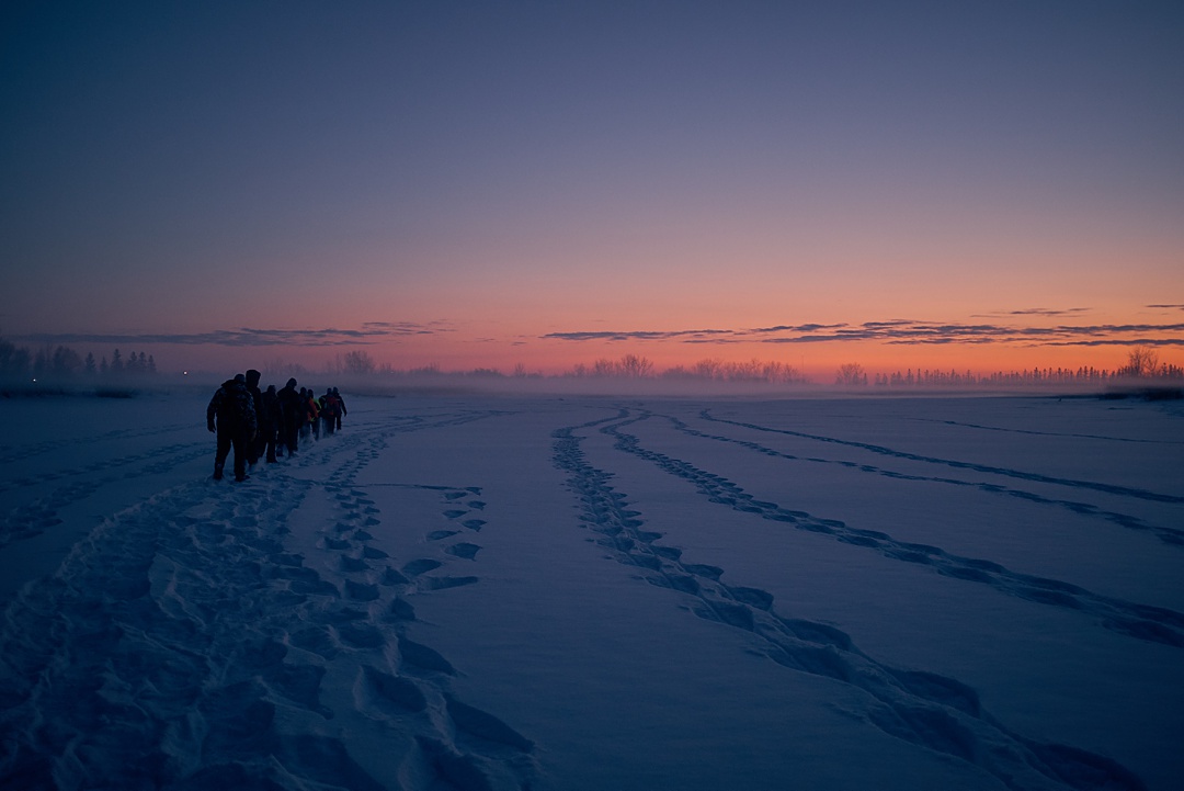 Snowshoeing